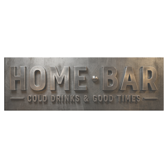 Home Bar Canvas Wall Art, Cold Drinks &amp; Good Times