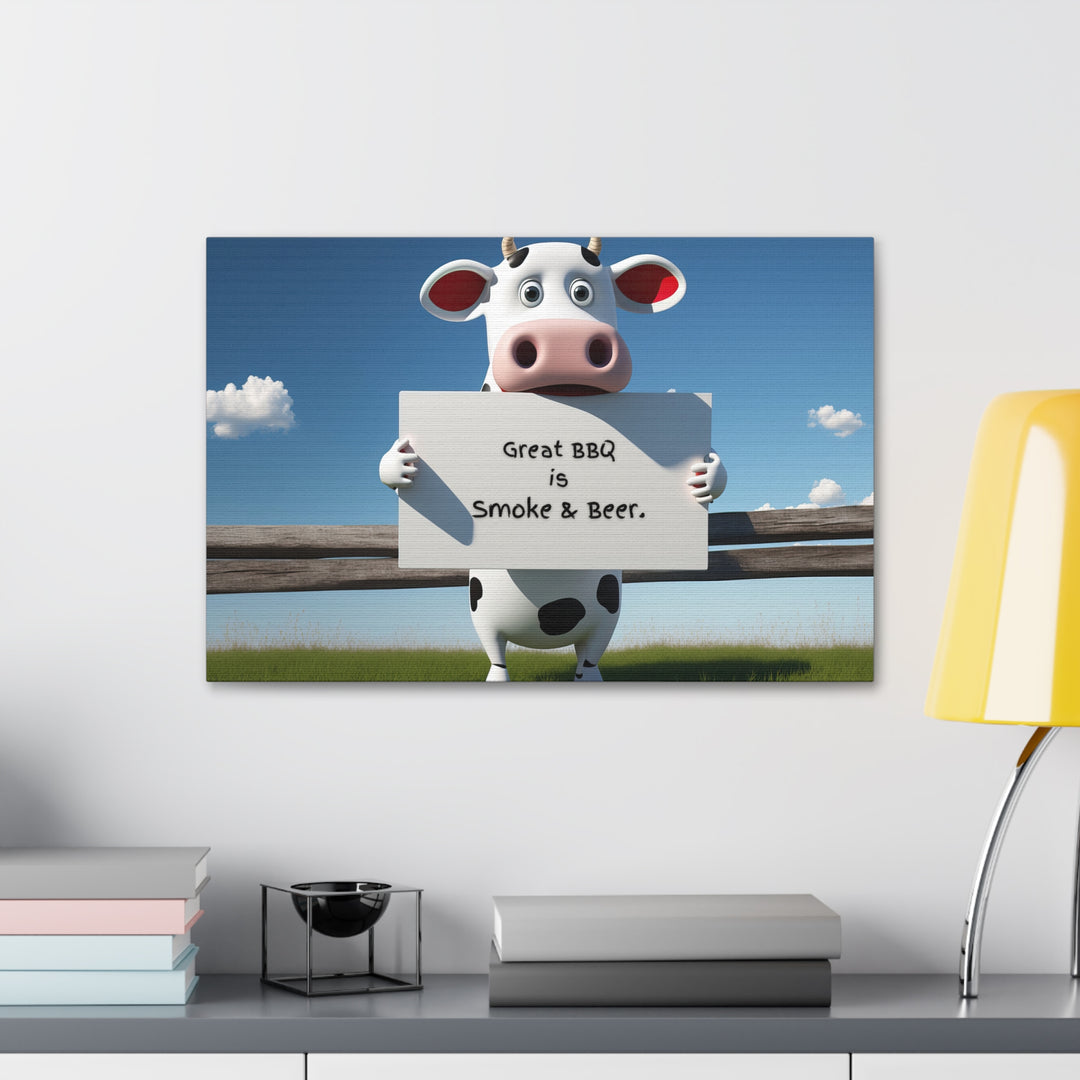 humorous canvas art BBQ Humor - Tailored Wall Expressions