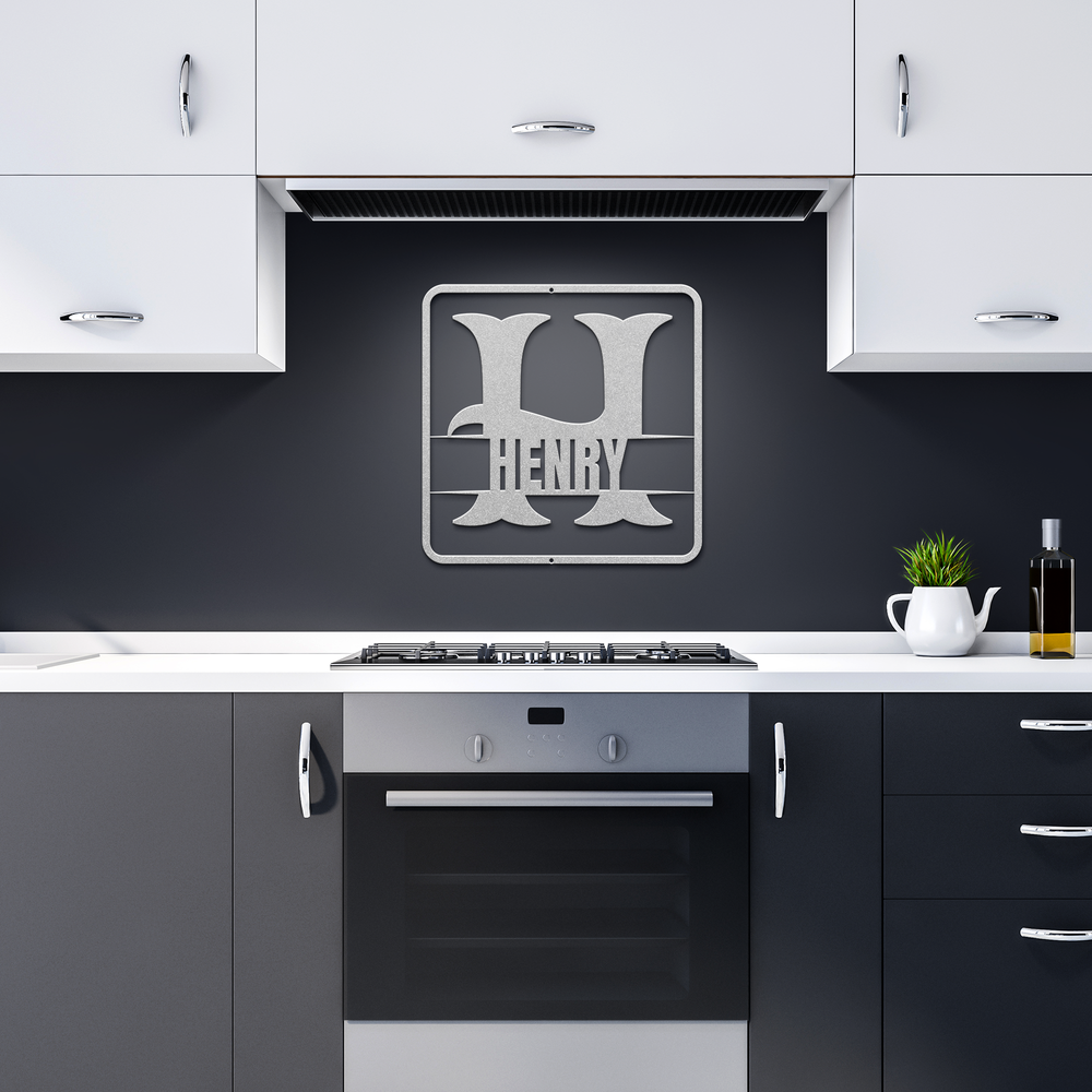 split monogram H PERSONALIZED