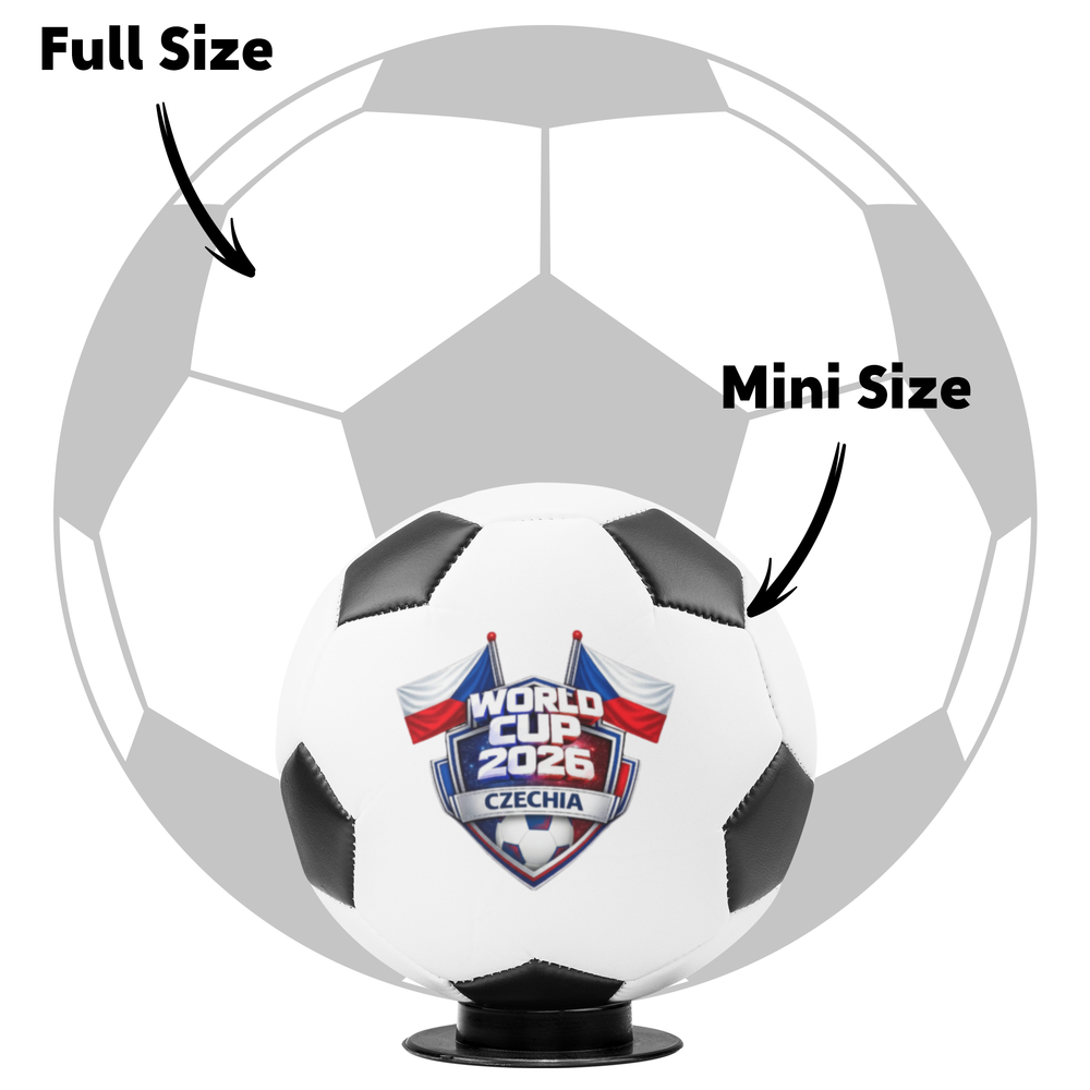 World Cup 2026 Mini Soccer Ball Gift, Czechia Souvenir - Tailored Wall Expressions