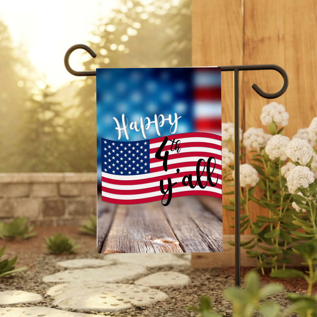 4th of July Garden Flag - Patriotic Double Sided Decor