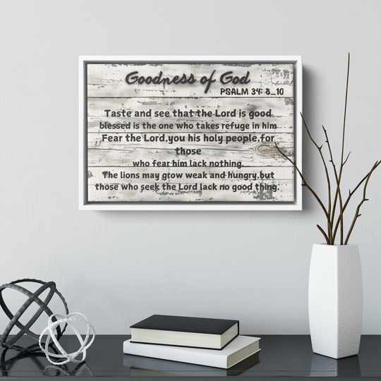 Religious Inspirational Rectangle Framed Canvas Canvas AnywherePOD