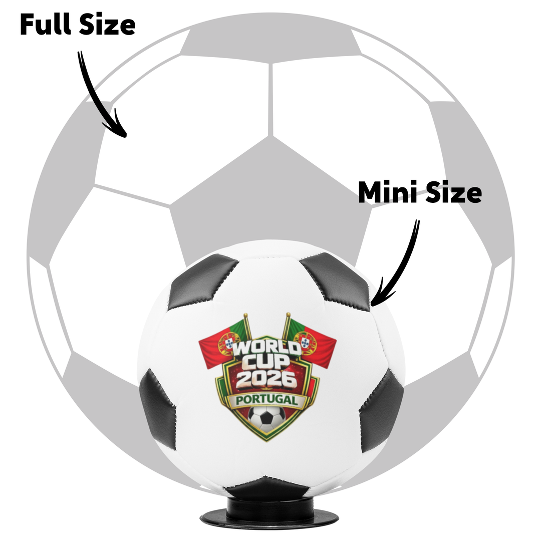 Mini Soccer Ball Display, 2026 World Cup Portugal Keepsake