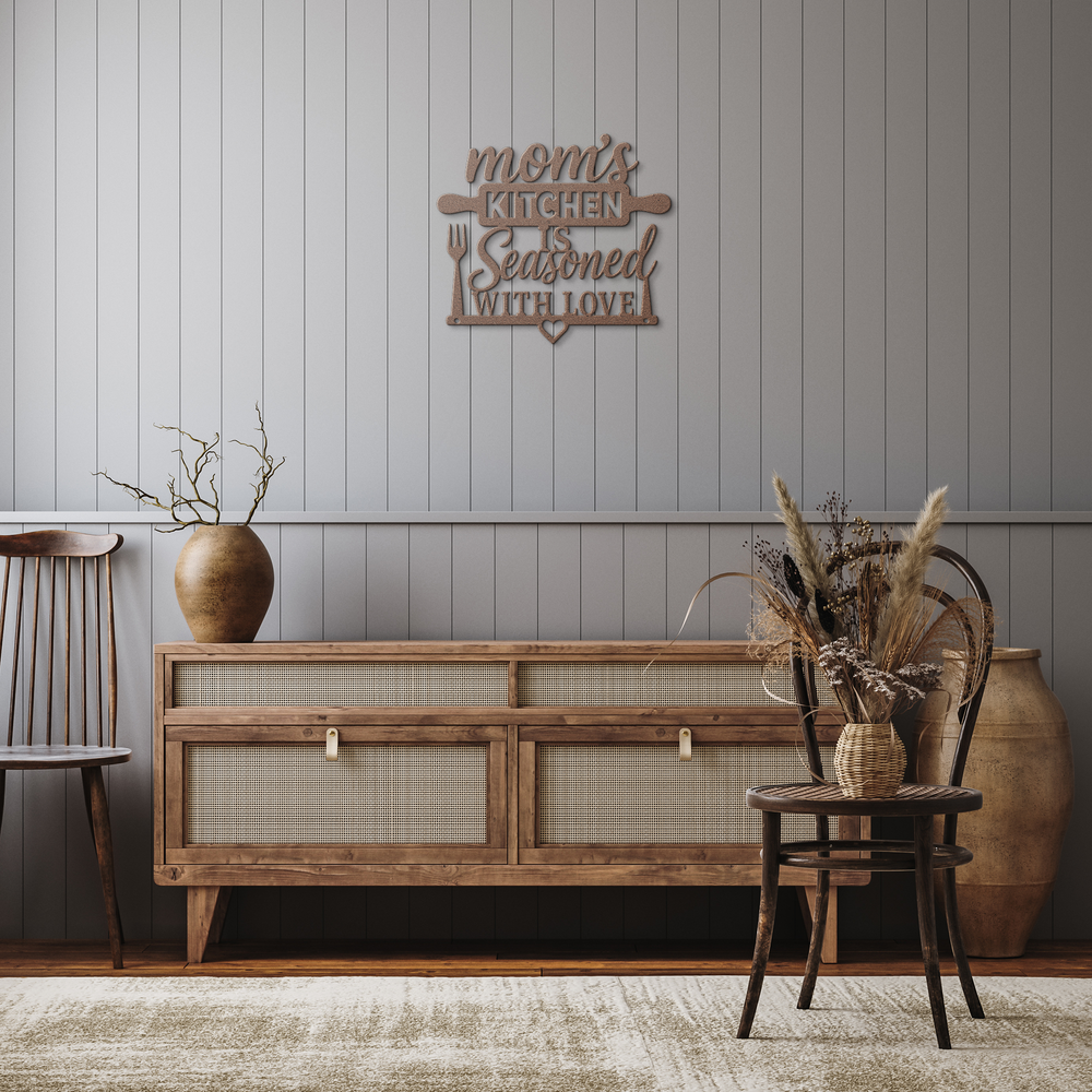 Custom Metal Kitchen Wall Sign - Rustic Home Decor