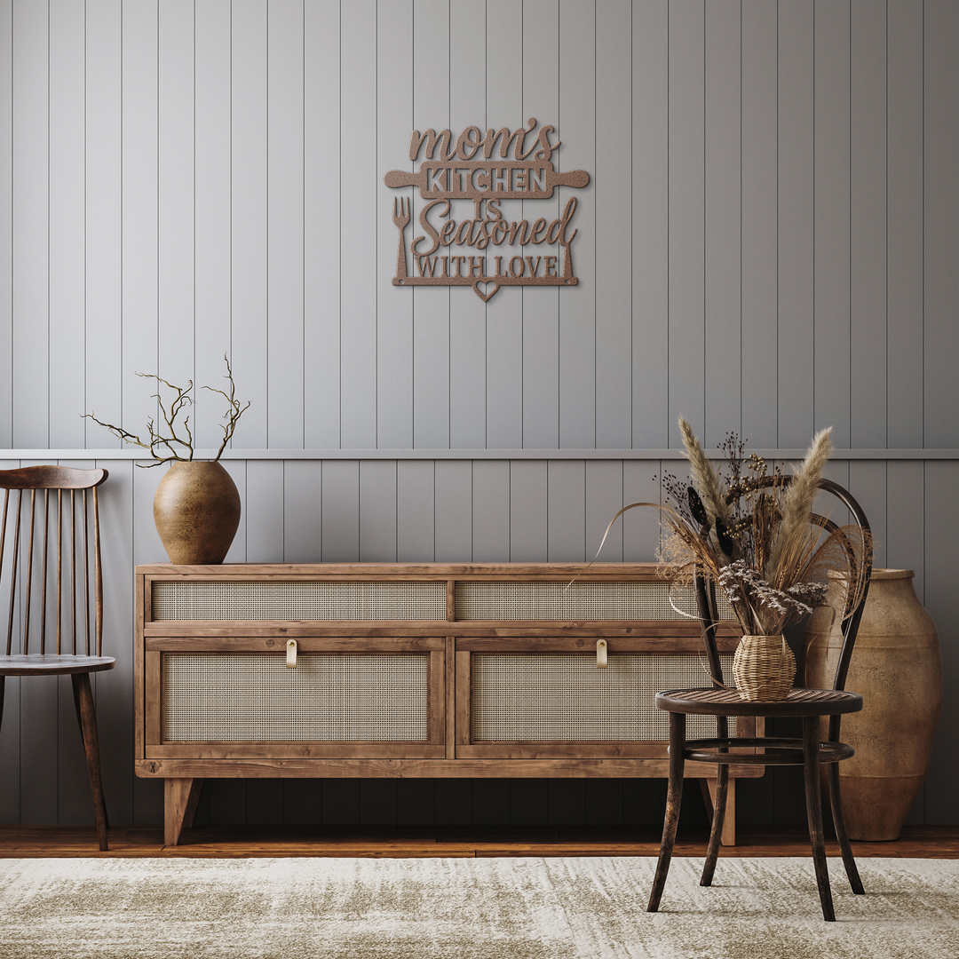 Custom Metal Kitchen Wall Sign - Rustic Home Decor