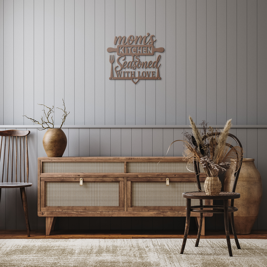 Custom Metal Kitchen Wall Sign - Rustic Home Decor