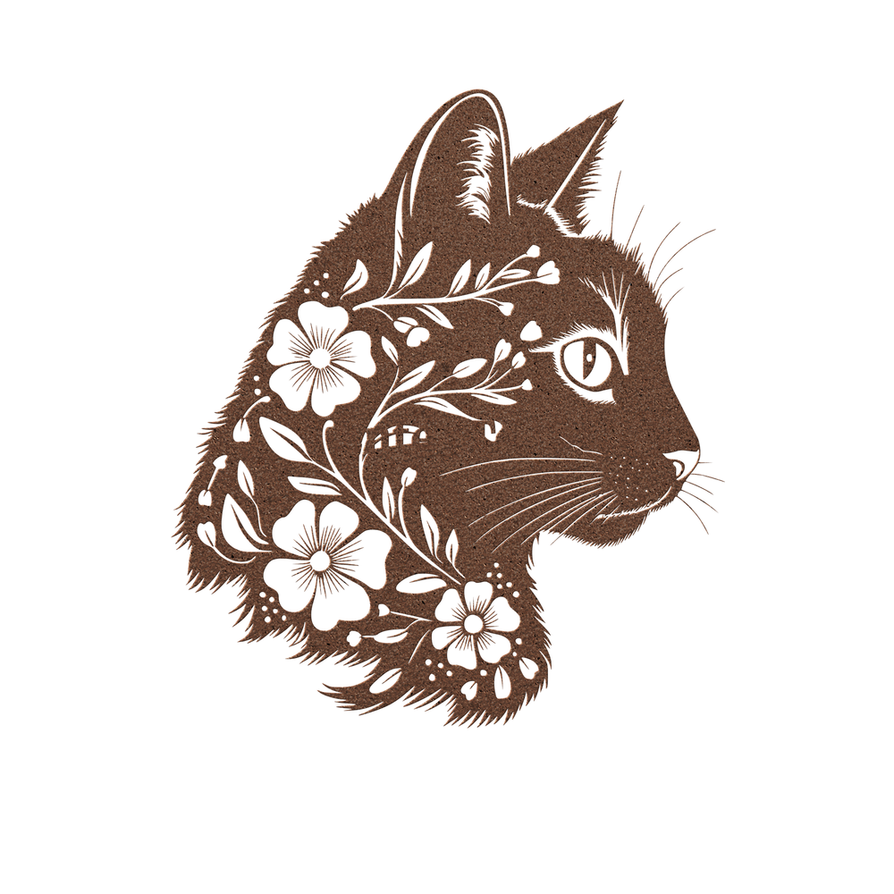 Artistic Cat Metal Wall Art - Indoor Outdoor Decor