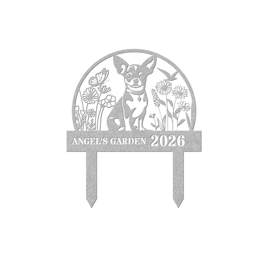 Custom Dog Garden Stake - Personalized Metal Yard Sign