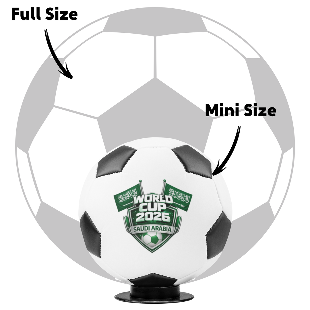 World Cup 2026 Saudi Arabia Mini Soccer Ball Keepsake