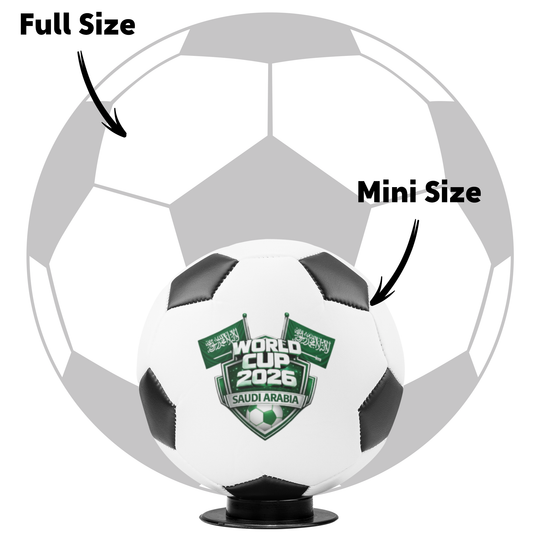 World Cup 2026 Saudi Arabia Mini Soccer Ball Keepsake