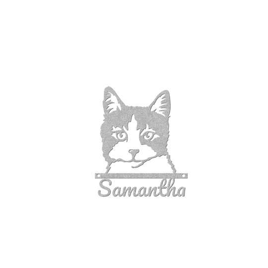 Personalized Cat Lover Metal Sign - Custom Pet Wall Art