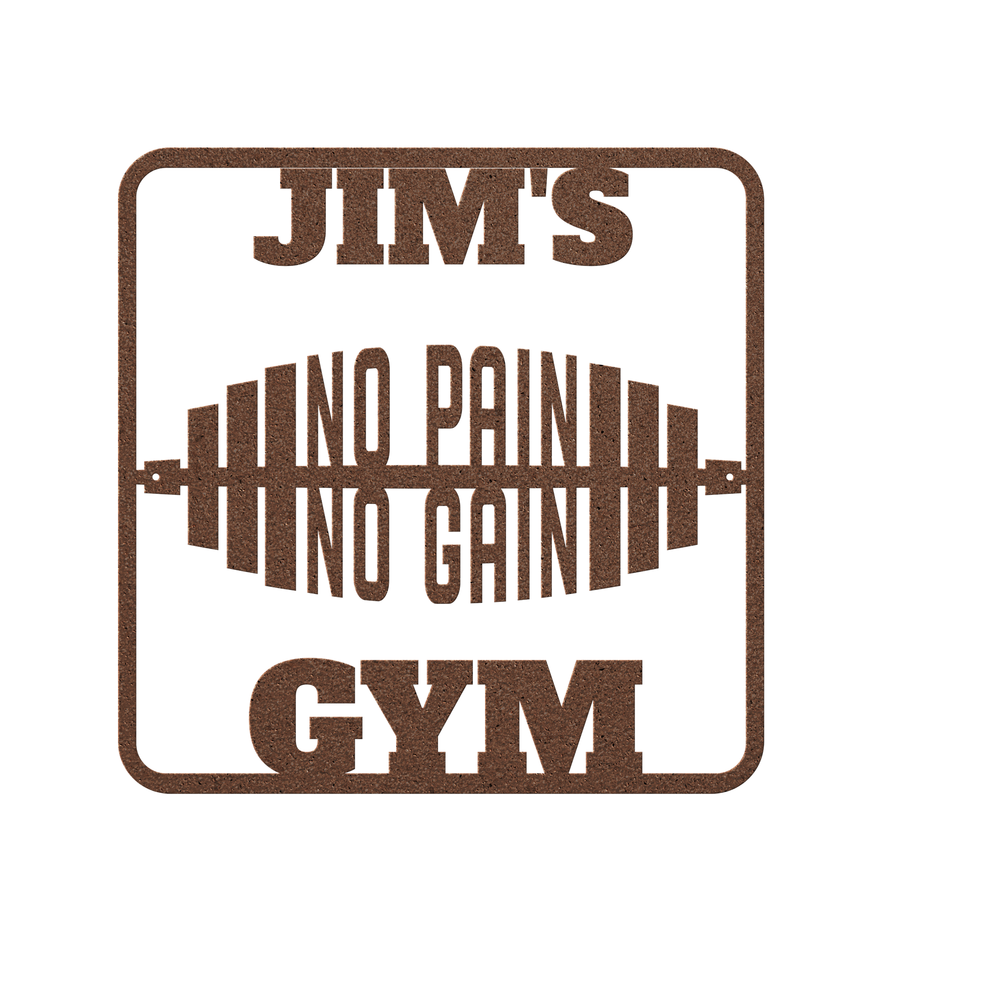 Metal Signs custom text gym sign inspirational, PERSONALIZED Wall Art AnywherePOD