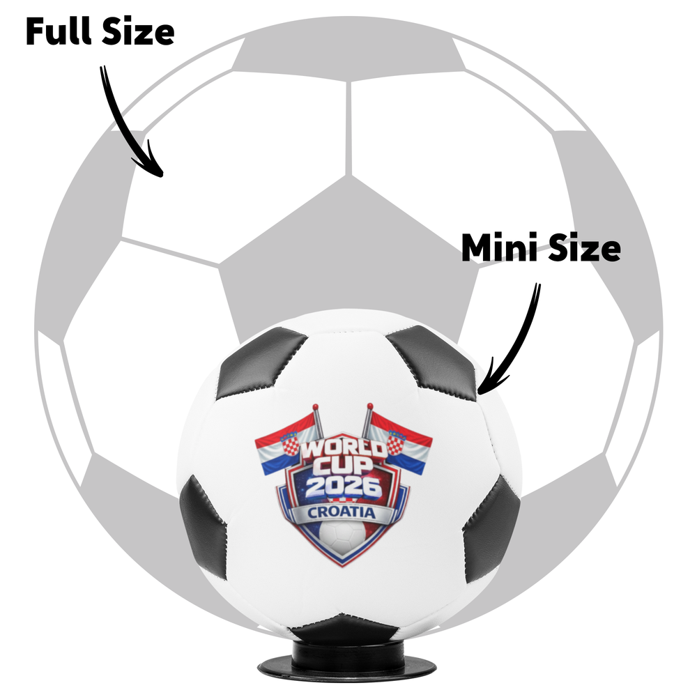 Mini Soccer Ball Keepsake - World Cup 2026 Croatia Gift