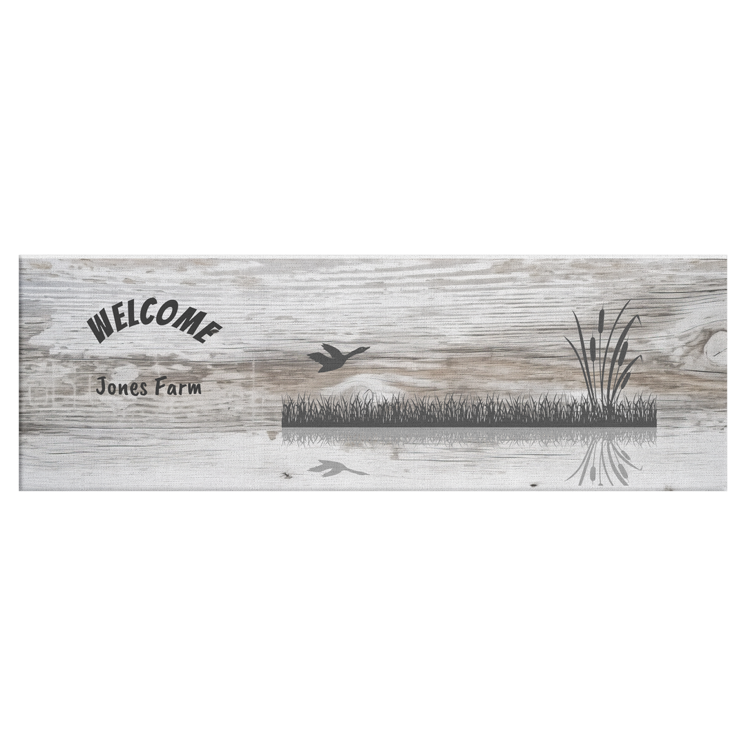 Panoramic Canvas personalized farm sign