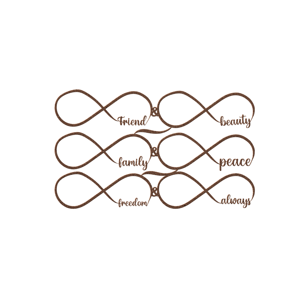 Elegant Infinity Loop Metal Wall Art - Custom Size Decor