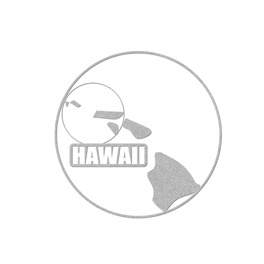 Hawaii Themed Custom Metal Wall Art - map Decor