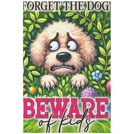Funny Garden Flag - Beware of Kids,