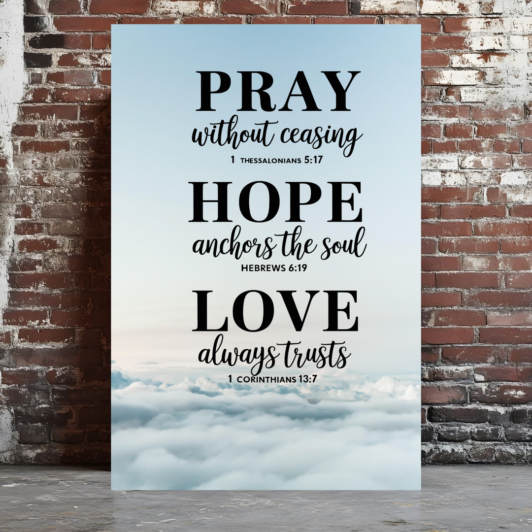 Christian Motivational Wall Art Canvas Print