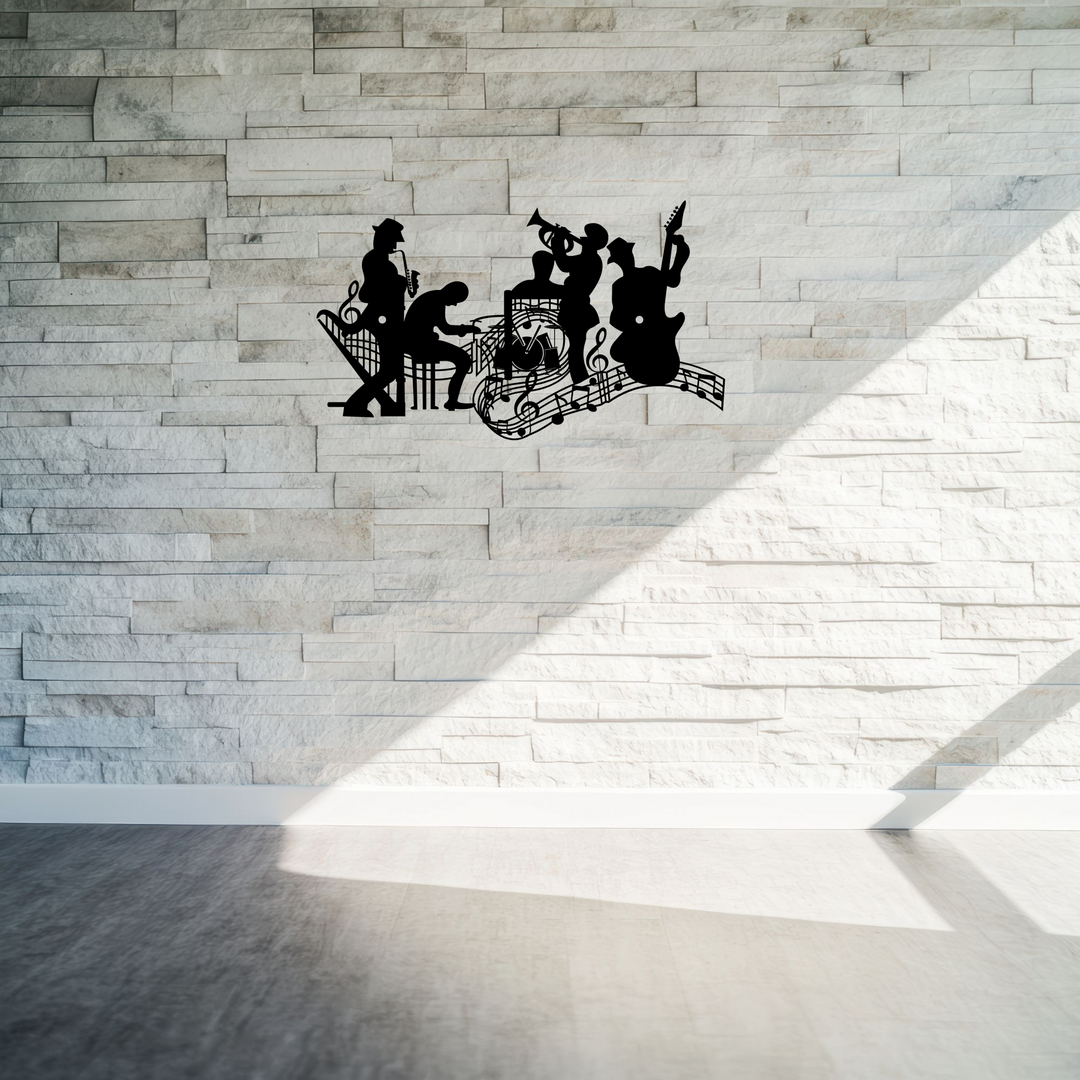 Metal Music Band Wall Art - Jazz Musician Decor