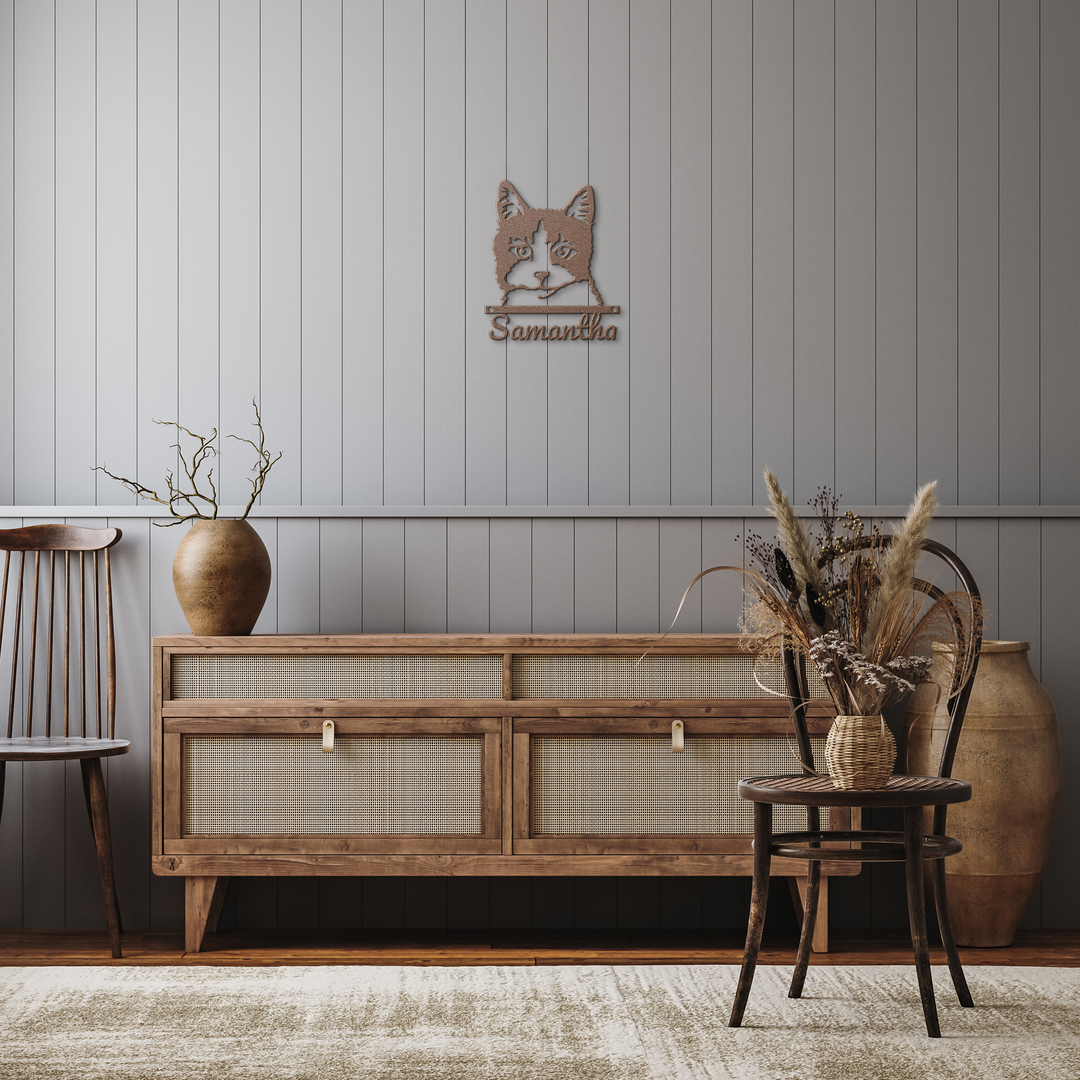 Personalized Cat Lover Metal Sign - Custom Pet Wall Art