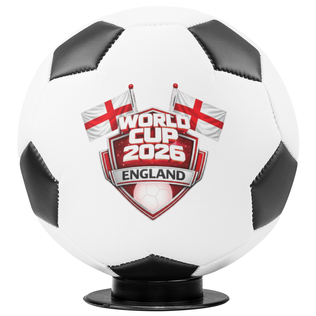 England World Cup 2026 Mini Soccer Ball with Stand