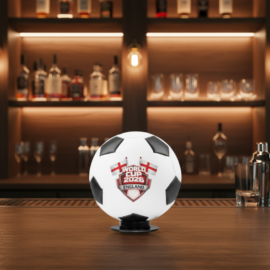 England World Cup 2026 Mini Soccer Ball with Stand