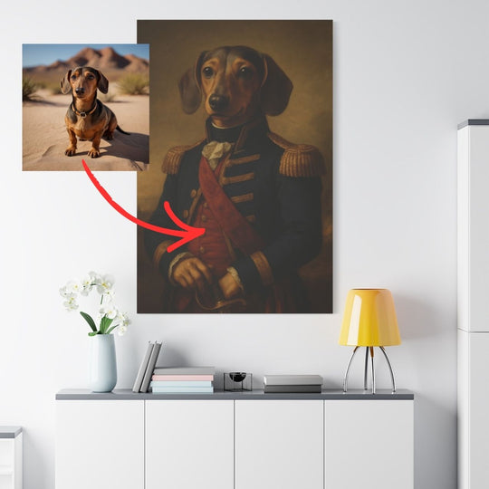 Custom Pet Portrait Canvas - Renaissance Style