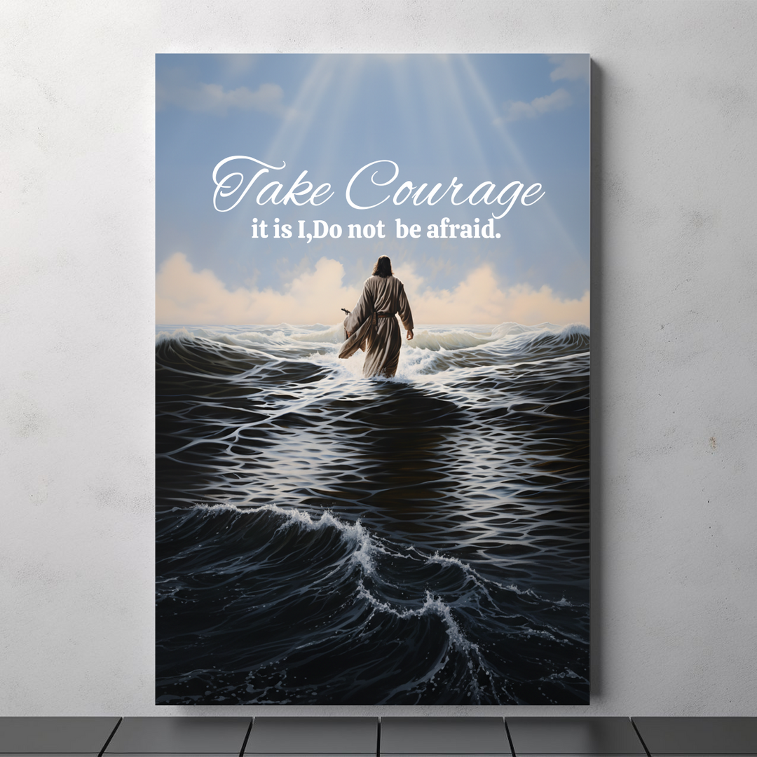 Inspiring Ocean Scene Canvas Art - Religious and Spiritual Decor