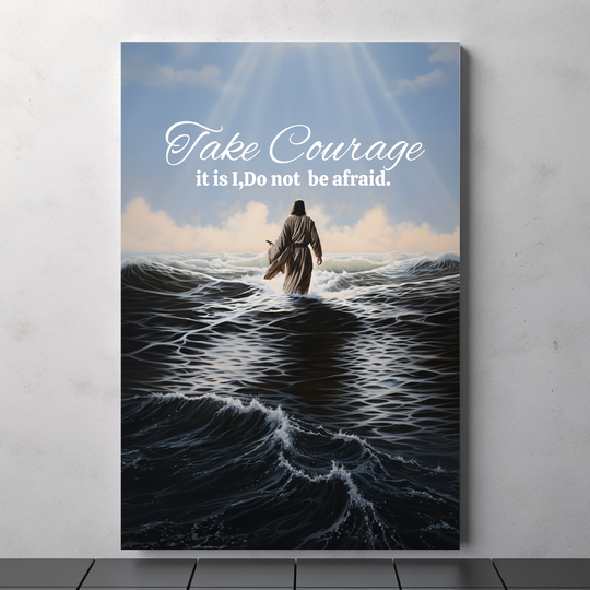 Inspiring Ocean Scene Canvas Art - Religious and Spiritual Decor