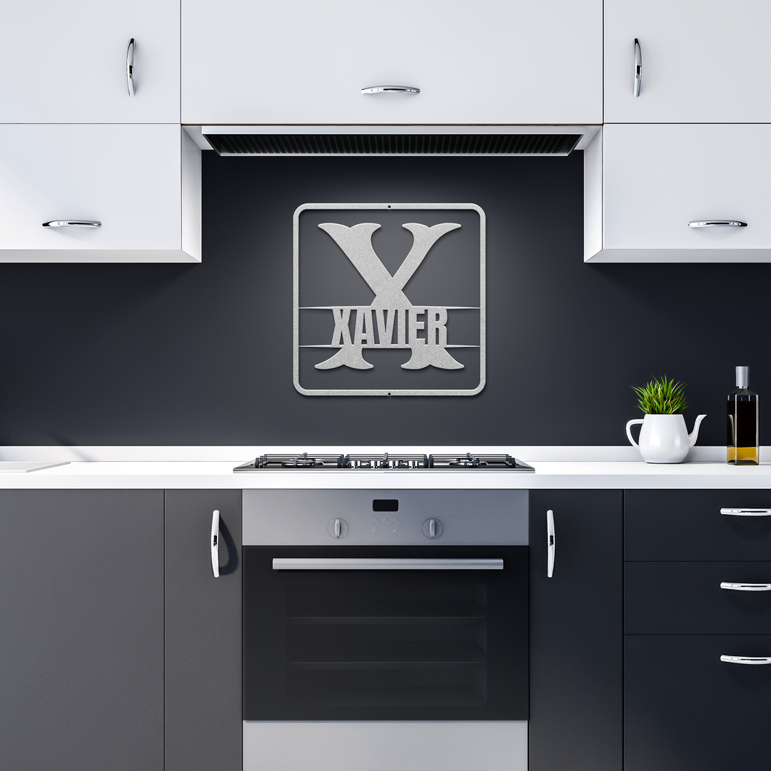 split monogram X PERSONALIZED - Tailored Wall Expressions