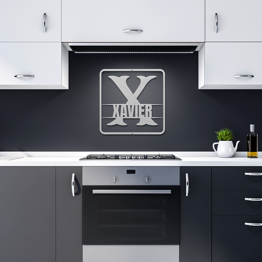split monogram X PERSONALIZED - Tailored Wall Expressions