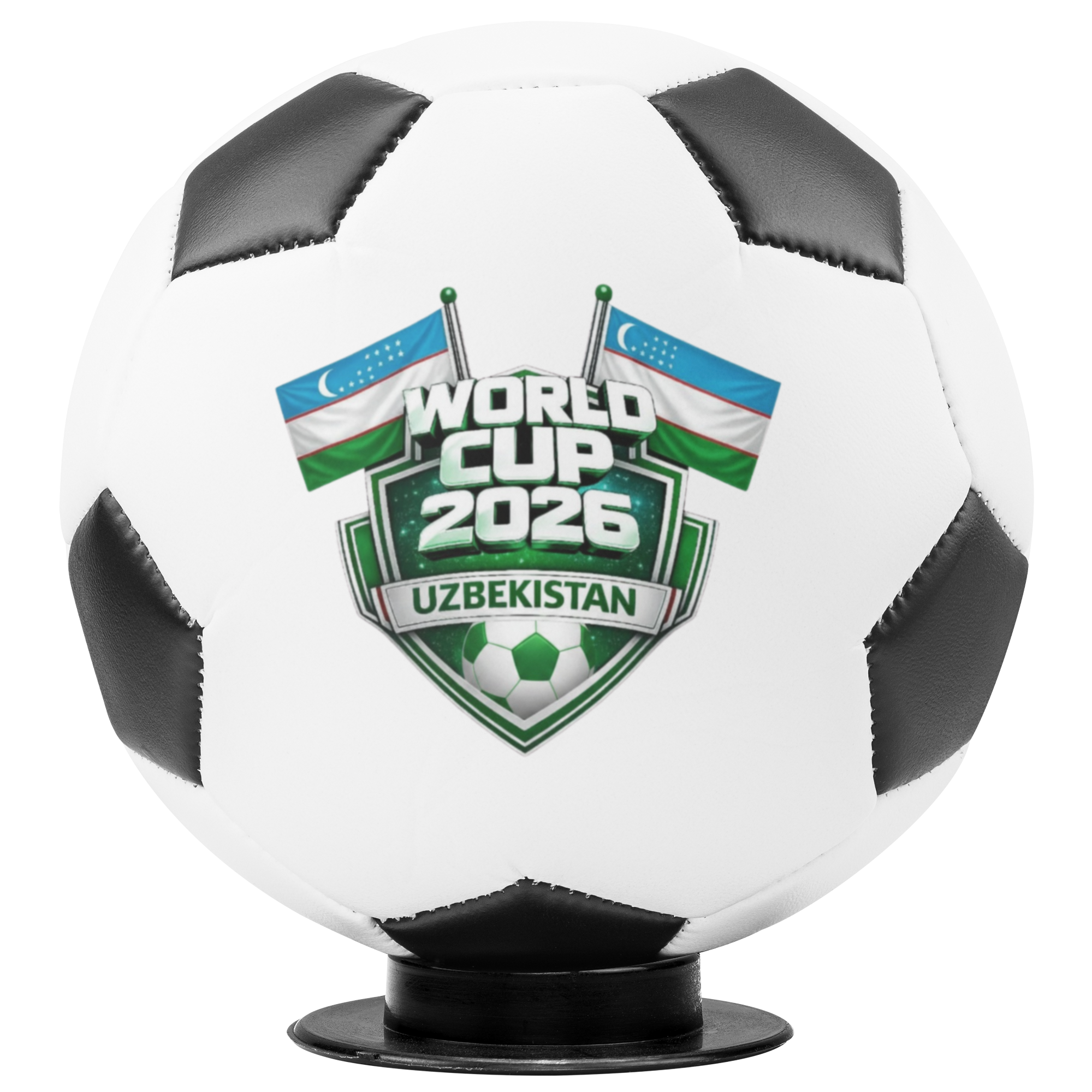 Mini Soccer Ball Keepsake - Uzbekistan World Cup 2026 Souvenir - Tailored Wall Expressions