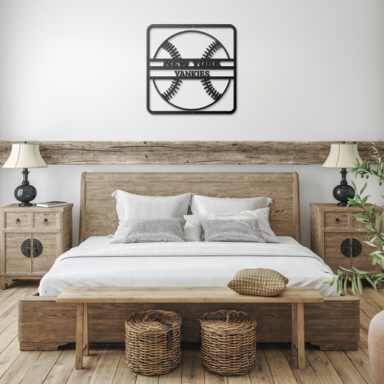 Custom Metal Baseball Sign - Rustic Sports Decor