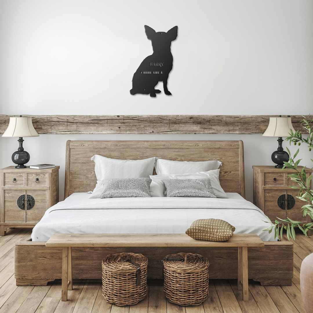 Chihuahua Metal Sign - Personalized Dog Wall Art