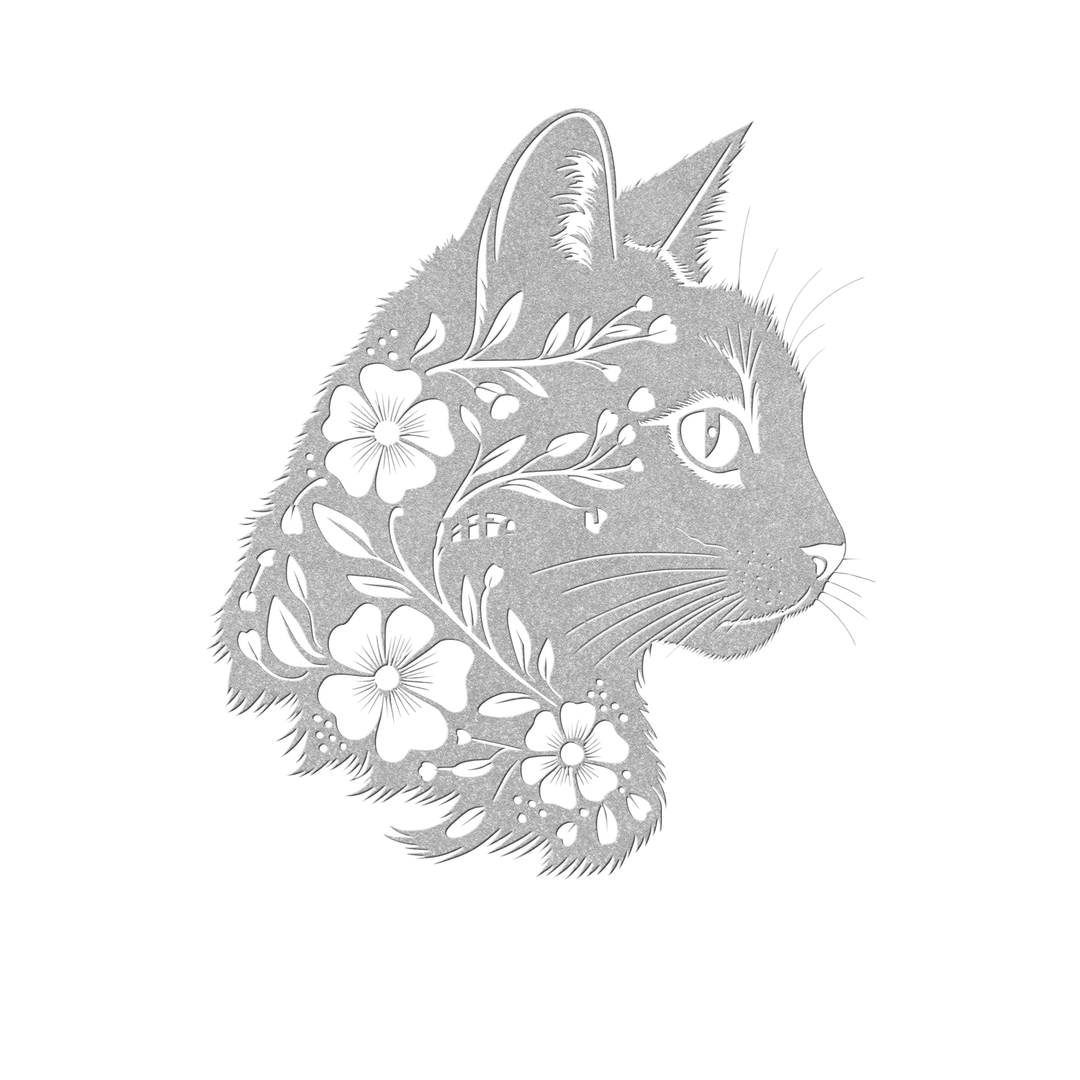 Artistic Cat Metal Wall Art - Indoor Outdoor Decor