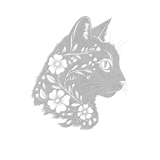 Artistic Cat Metal Wall Art - Indoor Outdoor Decor