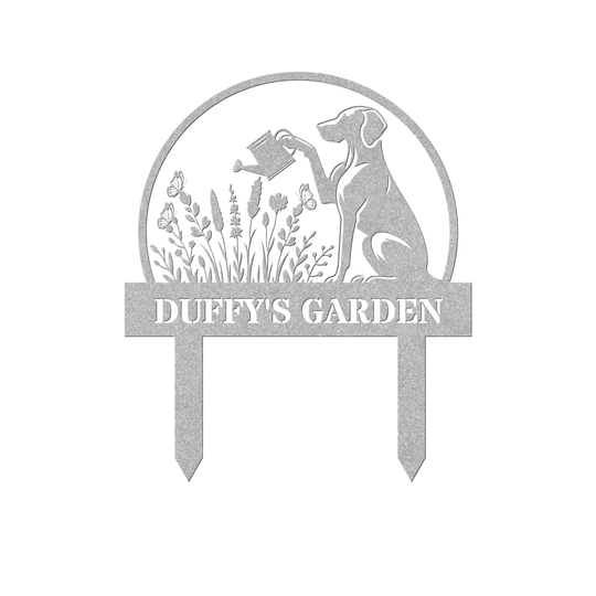 Custom Dog Garden Stake - Personalized Outdoor Decor