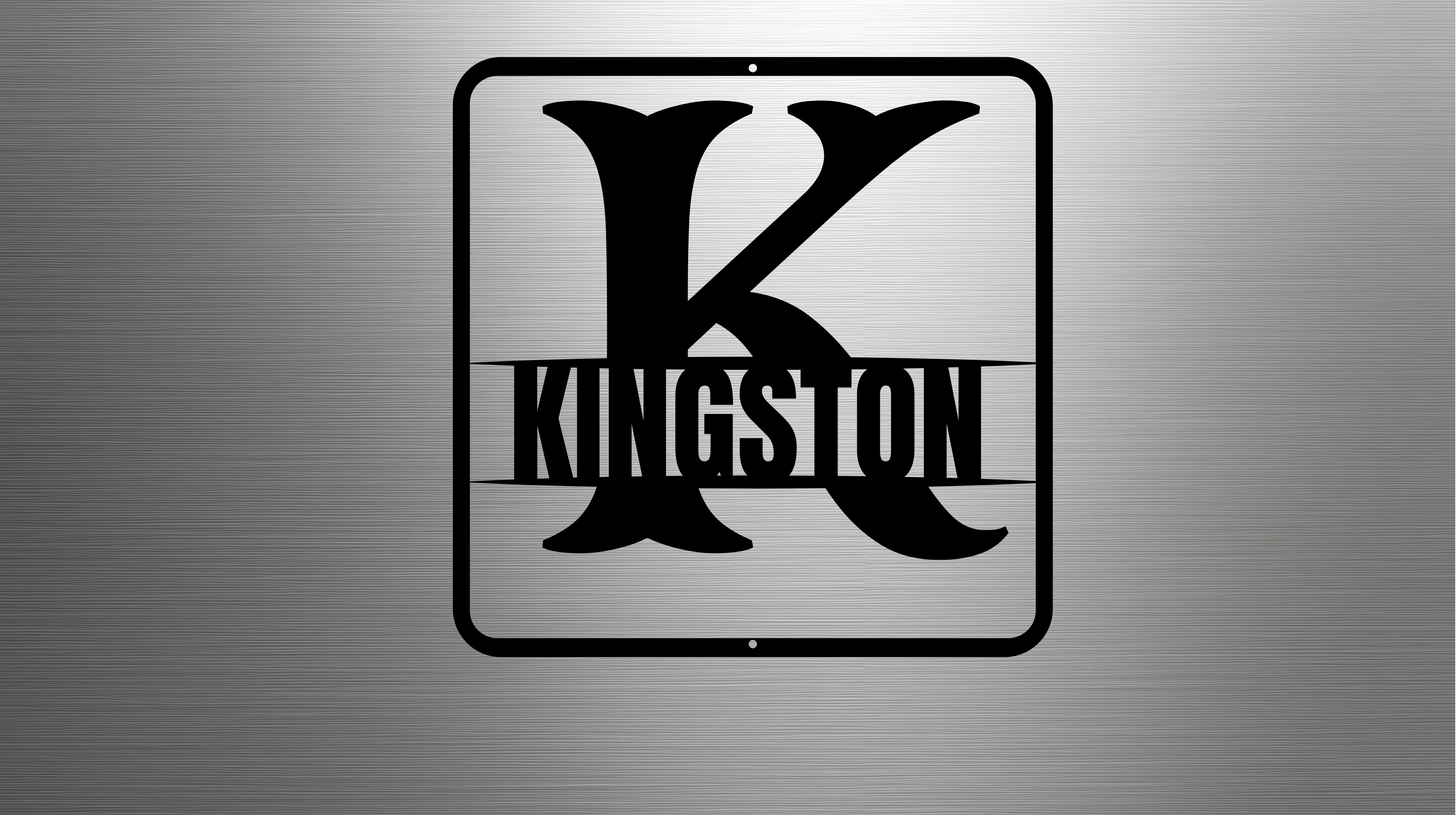 split monogram K PERSONALIZED - Tailored Wall Expressions