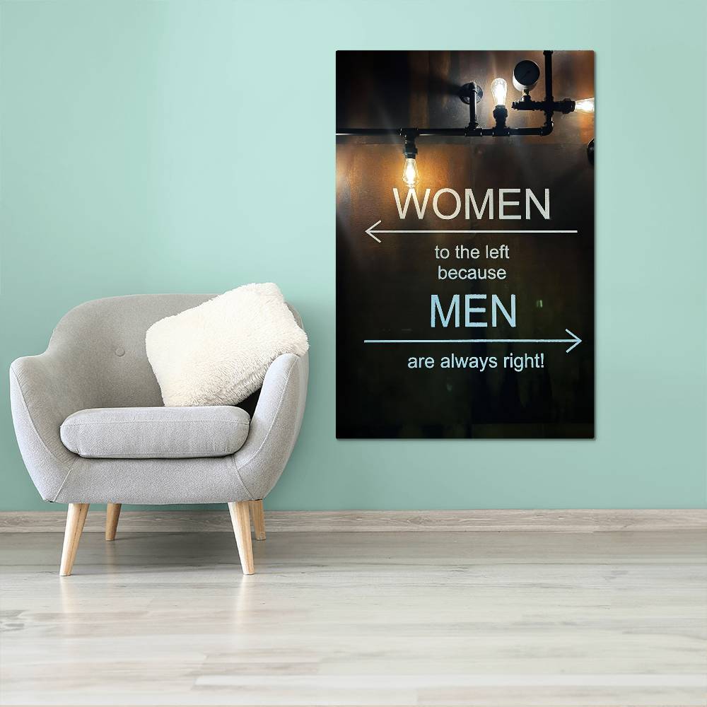 Bathroom Humor Metal Art - Funny Restroom Decor