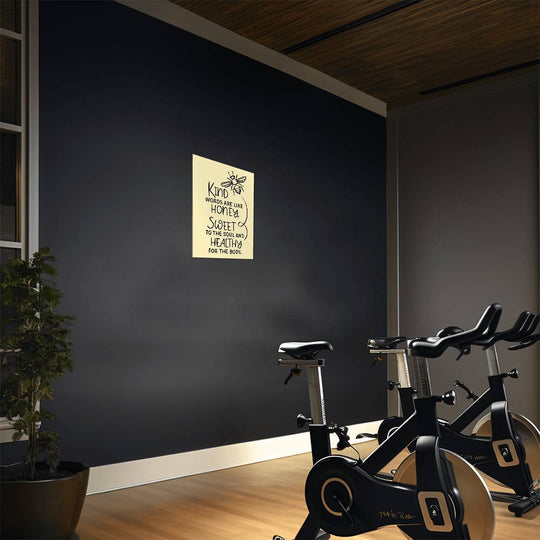 Inspirational Bee Metal Art Print - High Gloss Wall Decor