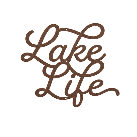 Lake Life Metal Sign - Custom Outdoor Wall Art