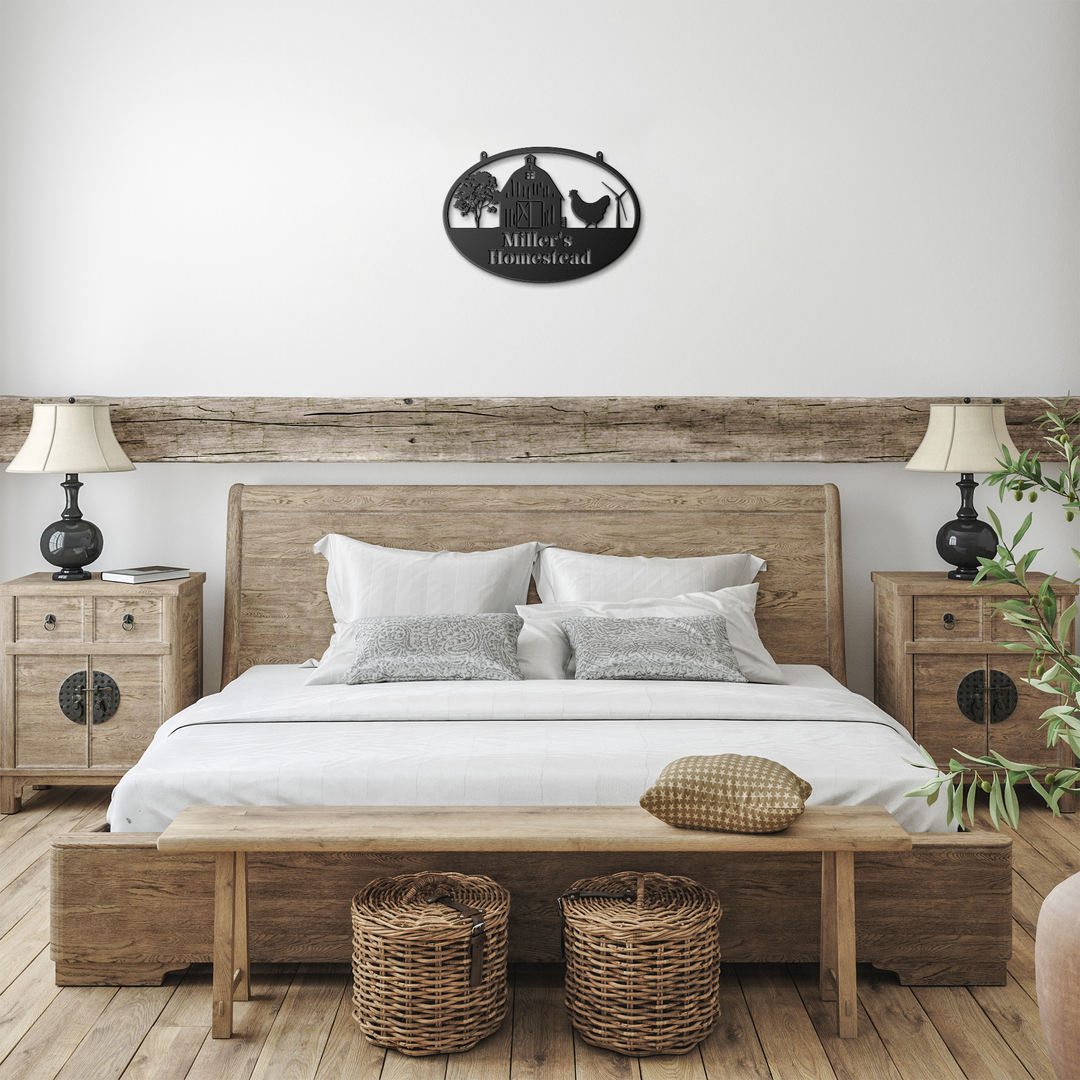 Personalized Farmhouse Metal Wall Art for Country Homes