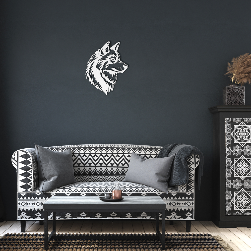 Wolf Metal Wall Art - Rustic Decorative Sign
