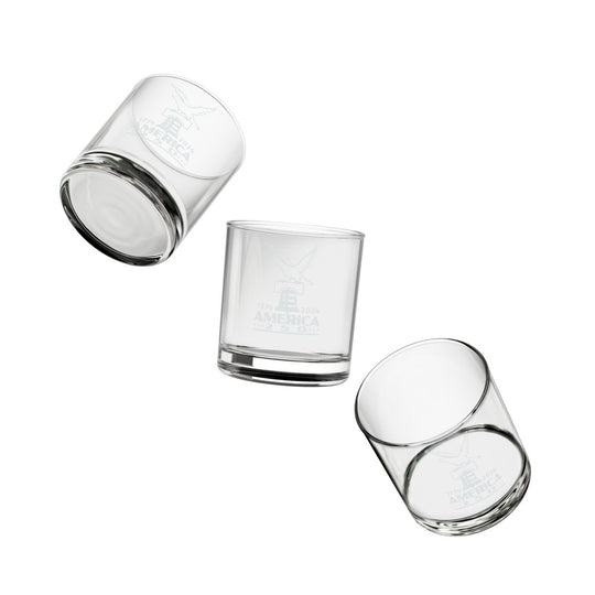 Engraved America 250 Whiskey Glass - Patriotic Gift