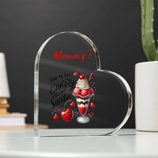 Funny personalized valentine Acrylic Heart Plaque