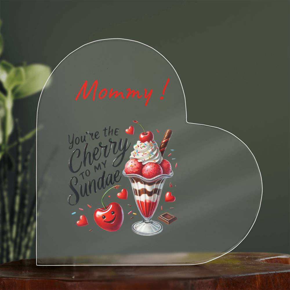 Funny personalized valentine Acrylic Heart Plaque