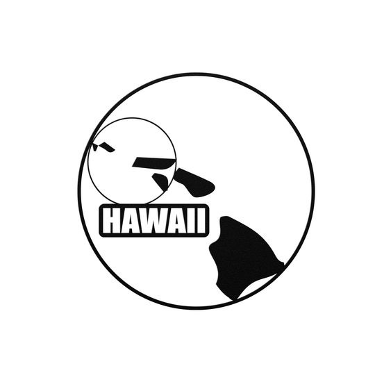 Hawaii Themed Custom Metal Wall Art - map Decor