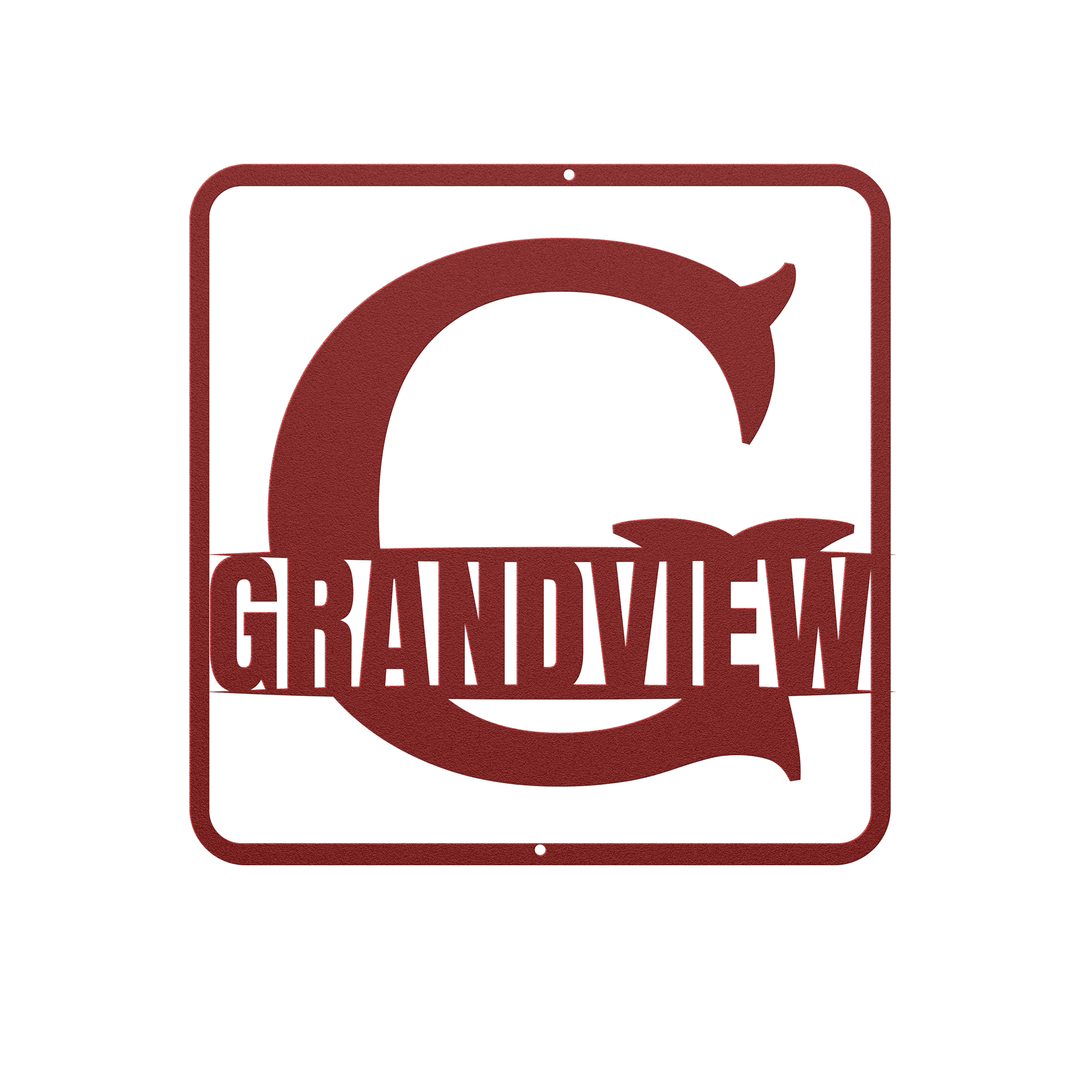 split monogram G PERSONALIZED