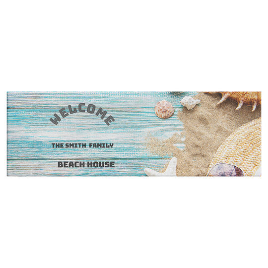 Panoramic Canvas Beach house sign