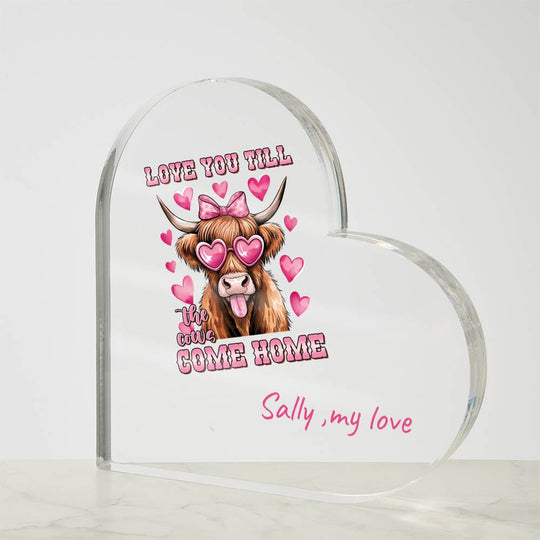 Valentine,anniversarry,special ocassionAcrylic Heart Plaque